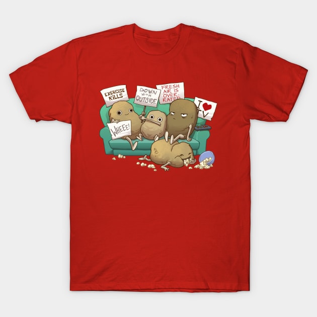 Couch Potato Club T-Shirt by Dooomcat